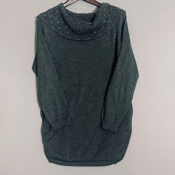 Pina Rossi Grey Cowl Neck Tunic XL - Picture 1 of 6